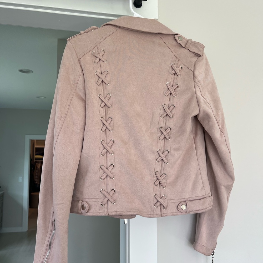 Love Token Blush Suede Jacket - image 2